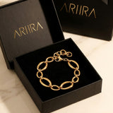 Gold Fatihah Circle Chain Bracelet