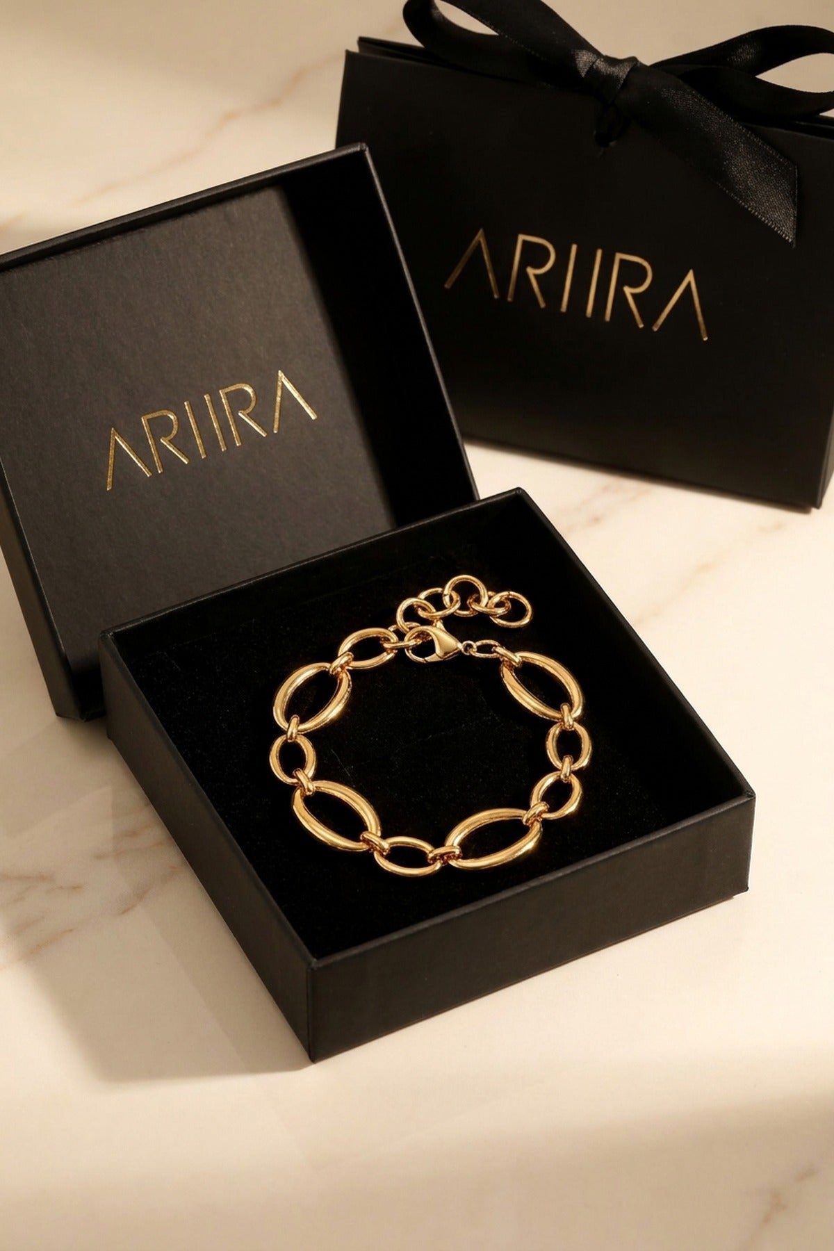 Gold Fatihah Circle Chain Bracelet