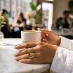 Gold Yara Minimalist Round Trend Ring