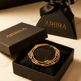 gold Laila Triple Layer Beads Anklet