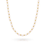 Elena Freshwater Pearl Bead Necklace with gold-toned beads, showcasing natural beauty and modern elegance by ARIIRA.