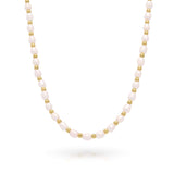 Elena Freshwater Pearl Bead Necklace with gold-toned beads, showcasing natural beauty and modern elegance by ARIIRA.