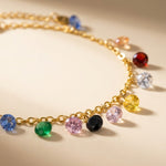 Gold Casa Colours Multi Anklet