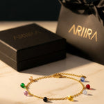 Gold Casa Colours Multi Anklet