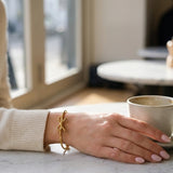 Gold Javia Luxe Bow Adjustable Bracelet