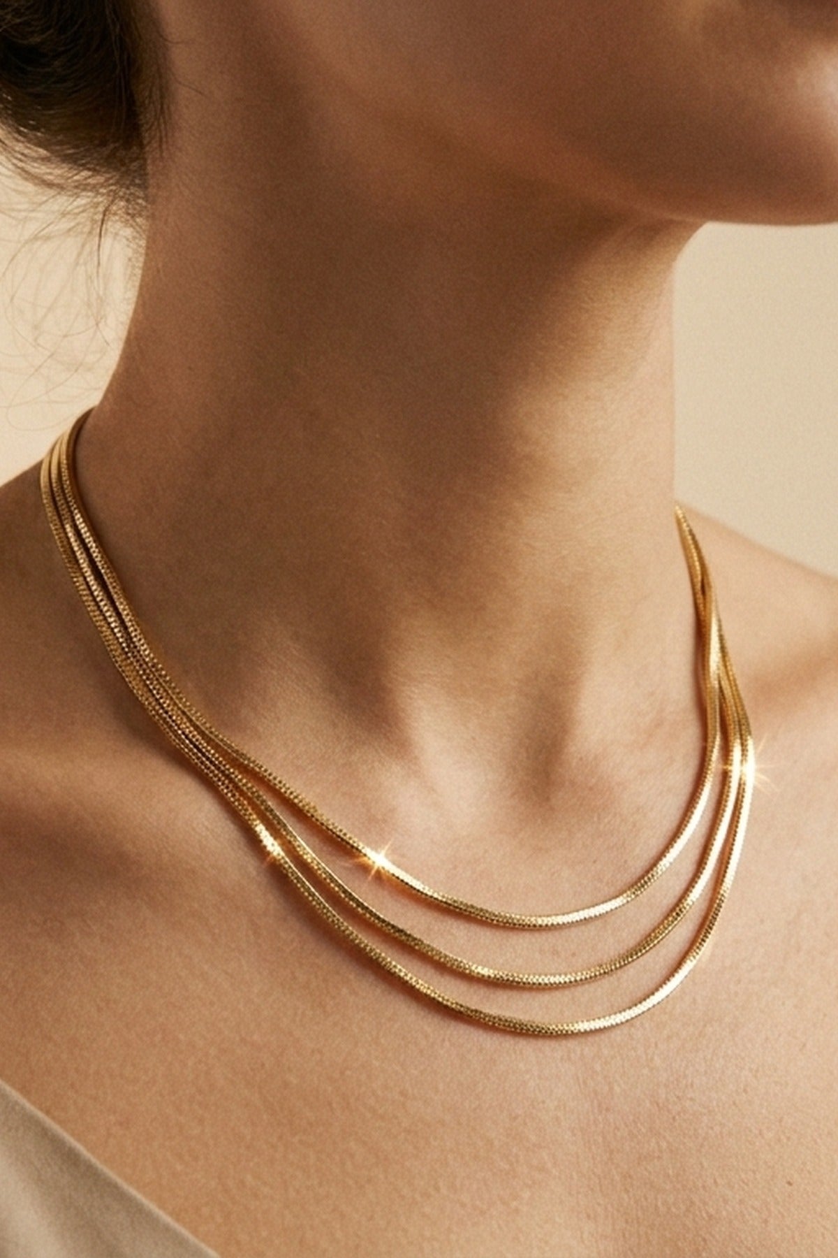 Gold Gabita Multi-Layer Necklace