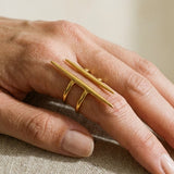 Gold-Tone Tamara Luxe Statement Ring