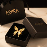 Gold Peran Butterfly Statement Ring
