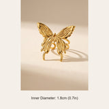 Gold Peran Butterfly Statement Ring