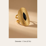 Emaar Oval Open Ring dimensions