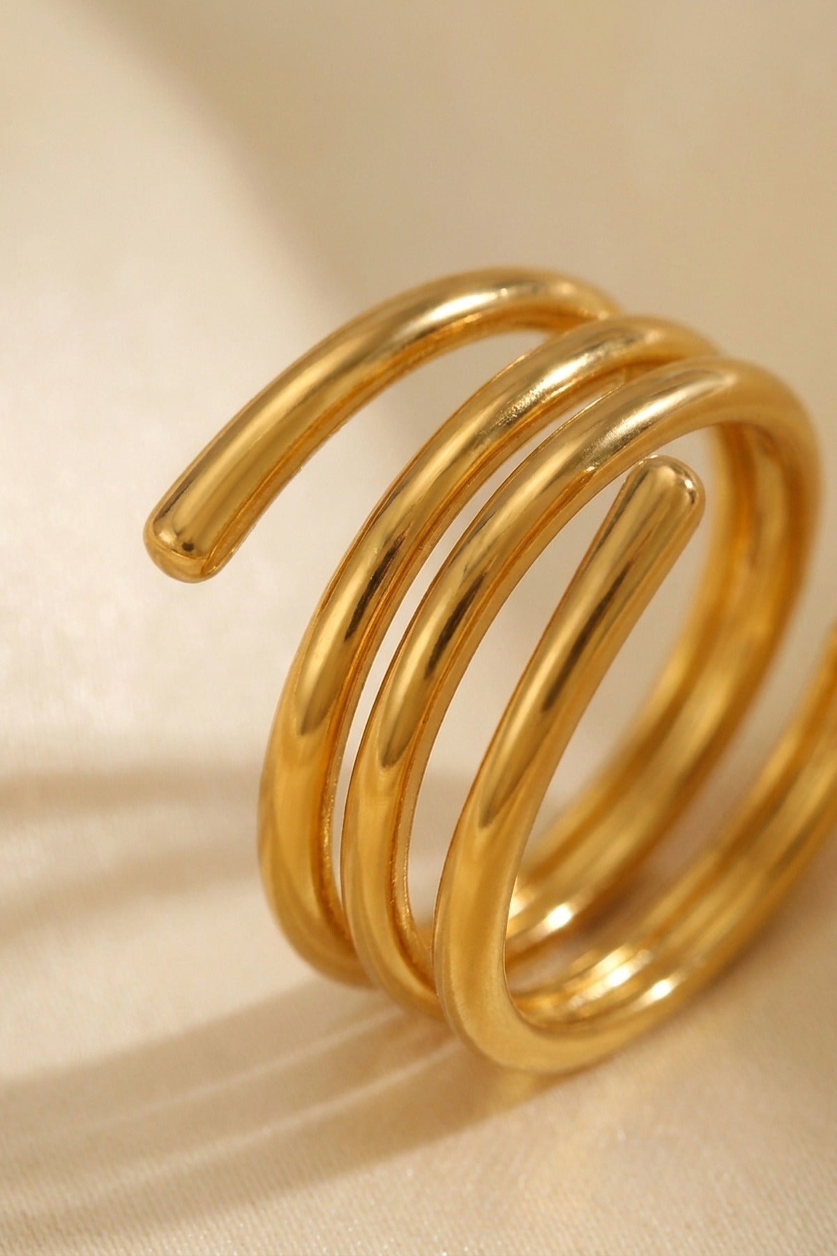 Gold Muhjra Swirl Open Ring