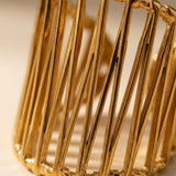 Gold Maureen Wide Openwork Cage Ring