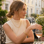 gold Philippa Gold Tone Curved Bar Chain