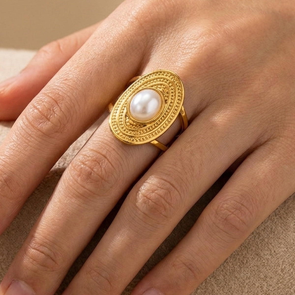 White Fenella Ring