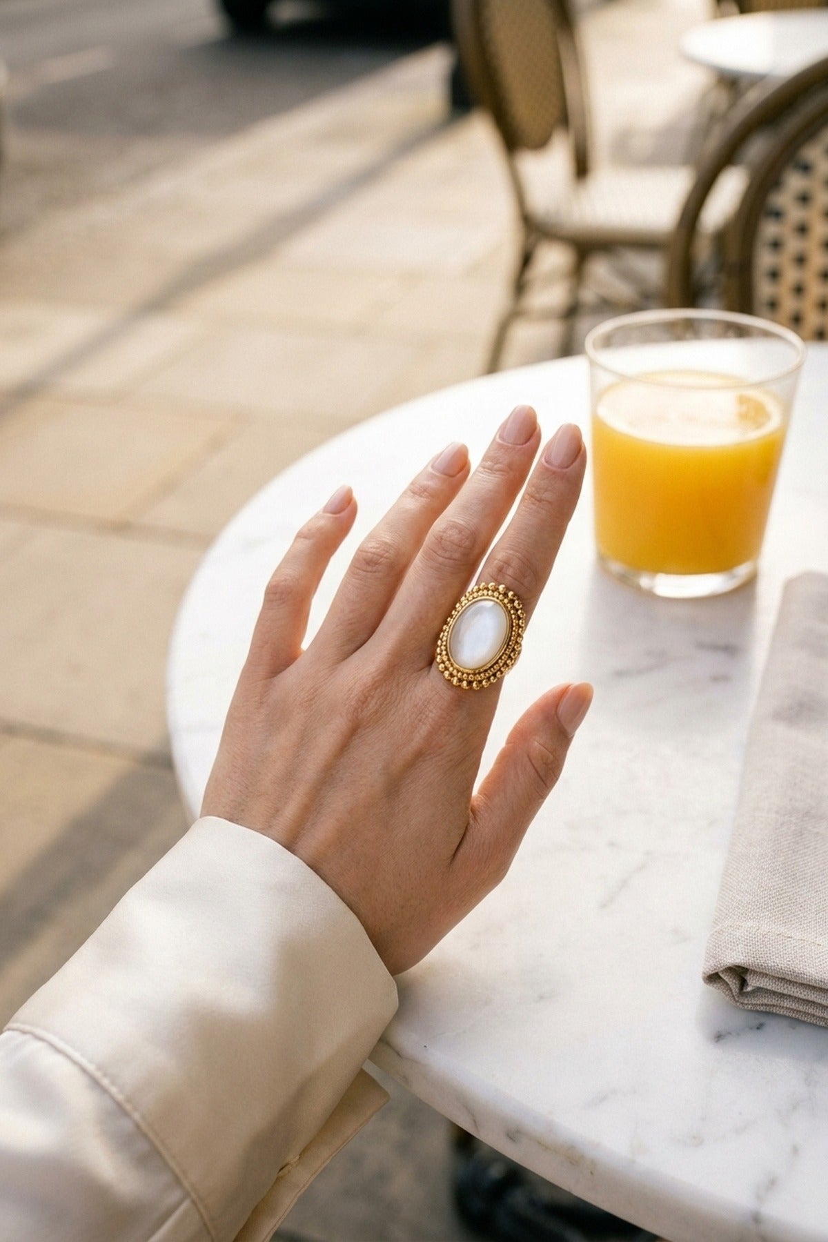 White Fenella Ring