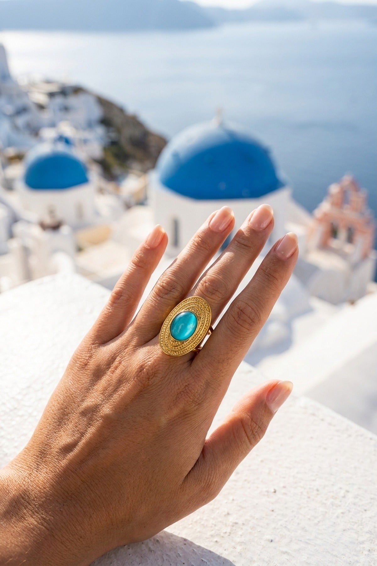Aqua Fenella Ring