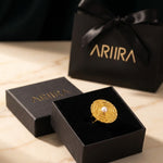 Gold Rosalind Gold Tone Textured Spiral Ring