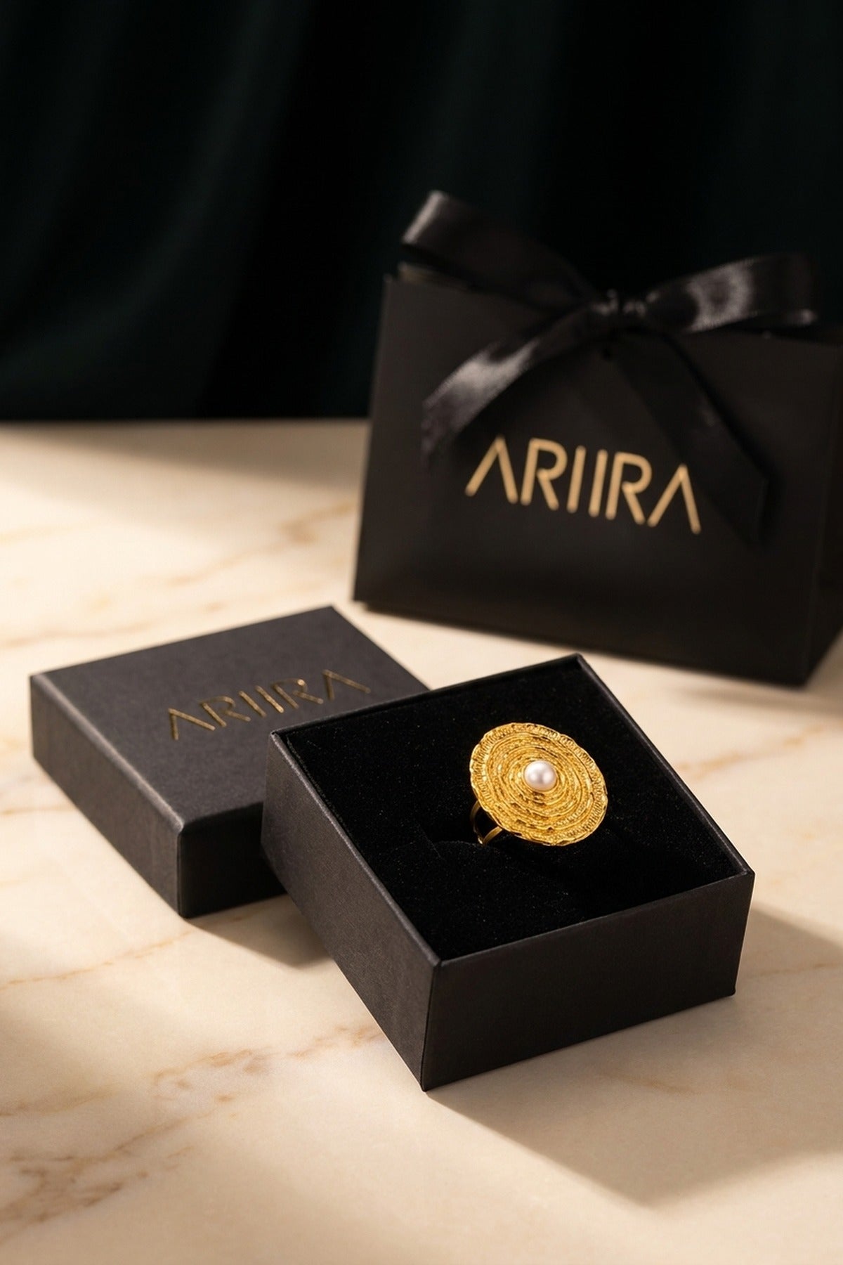 Gold Rosalind Gold Tone Textured Spiral Ring