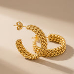 gold Rosemary Gold Tone Triple Row Twisted