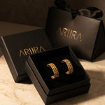 gold Rosemary Gold Tone Triple Row Twisted