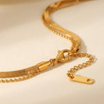 gold Suzanne Gold Tone Layered Snake