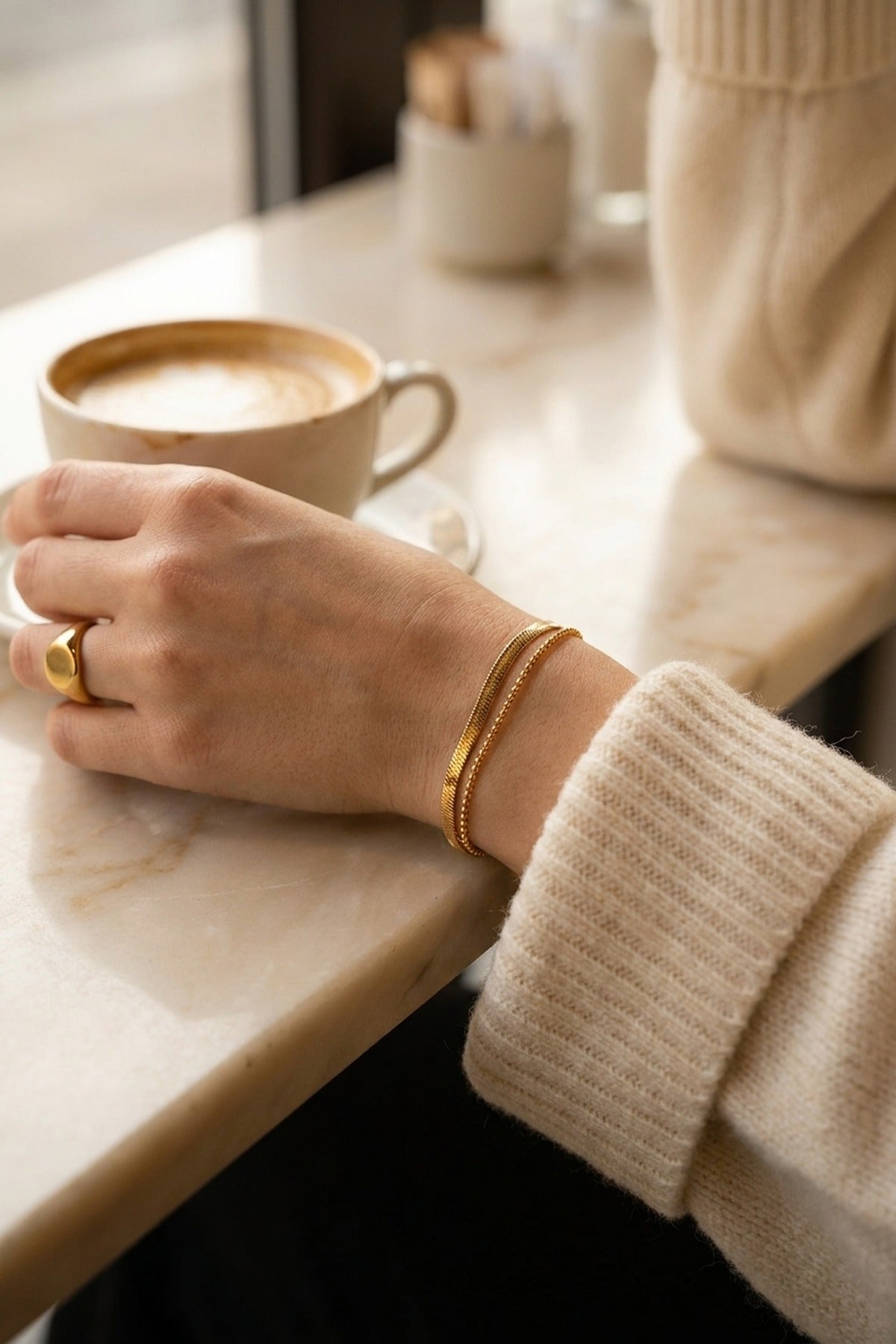 gold Suzanne Gold Tone Layered Snake