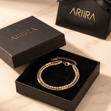 gold Winifred Gold Tone Layered Box Chain