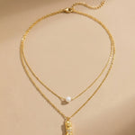 gold Brigitte Layered Pearl