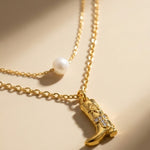 gold Brigitte Layered Pearl