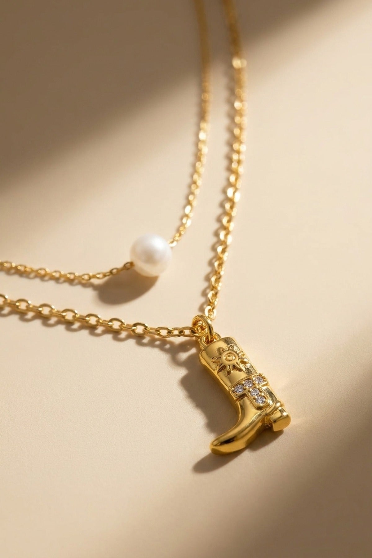 gold Brigitte Layered Pearl