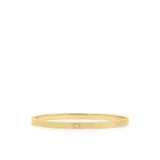 Sofia Diamante Gold Bangle by ARIIRA, sleek gold-plated stainless steel with a dainty diamante, perfect for stacking or solo wear.