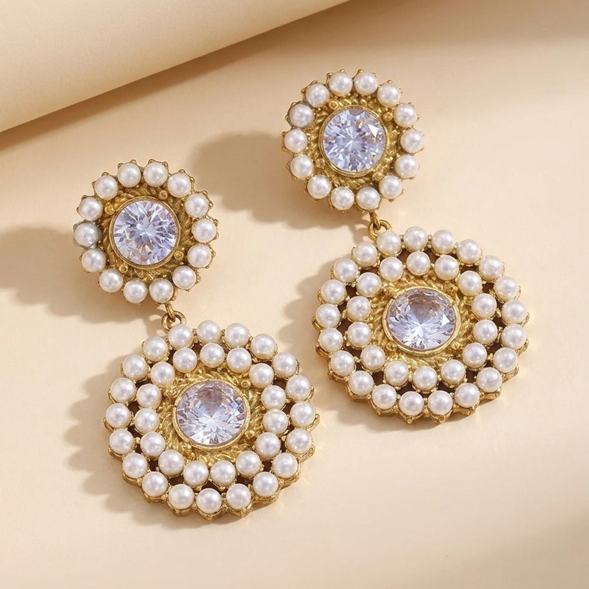 gold Caoimhe Gold Tone Faux Pearl