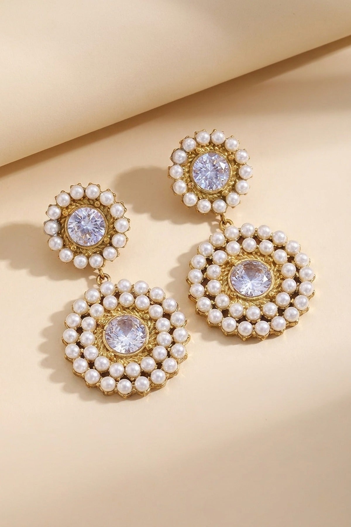 gold Caoimhe Gold Tone Faux Pearl