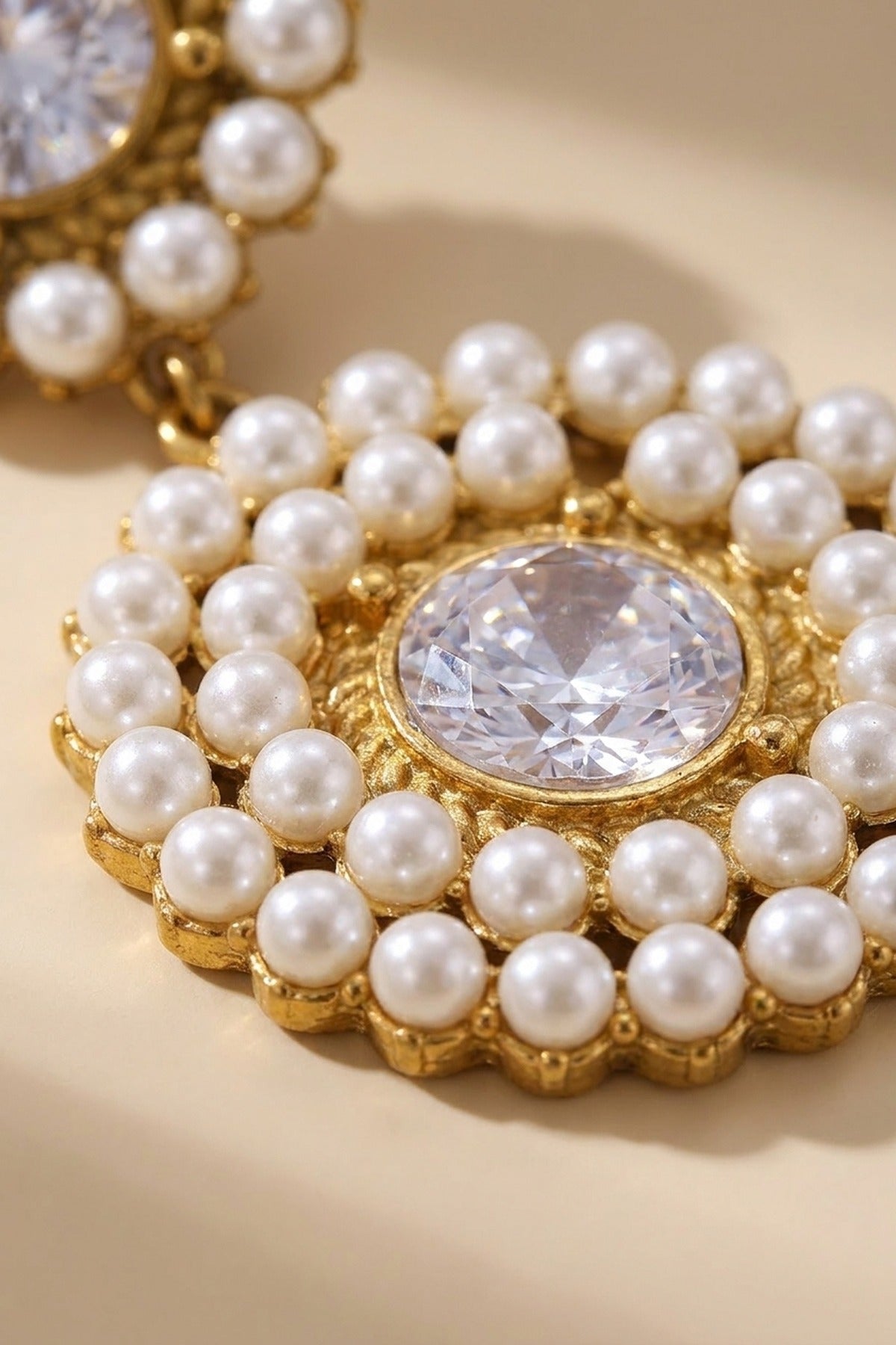 gold Caoimhe Gold Tone Faux Pearl