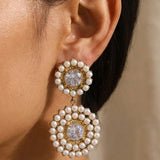 gold Caoimhe Gold Tone Faux Pearl