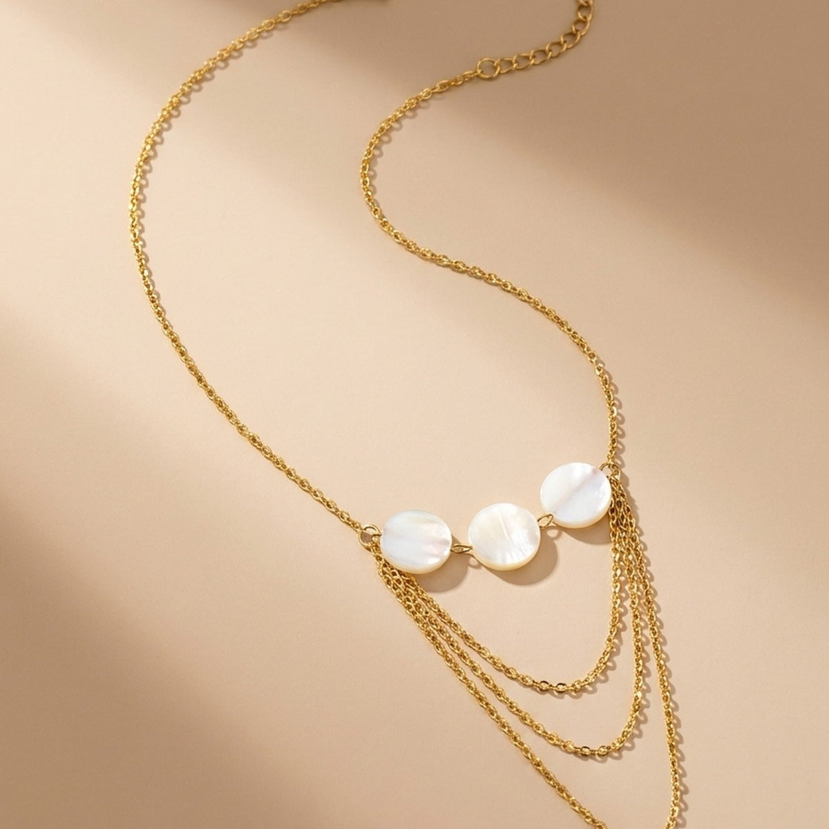 gold Eleni Gold Tone Layered Necklace