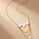 gold Eleni Gold Tone Layered Necklace