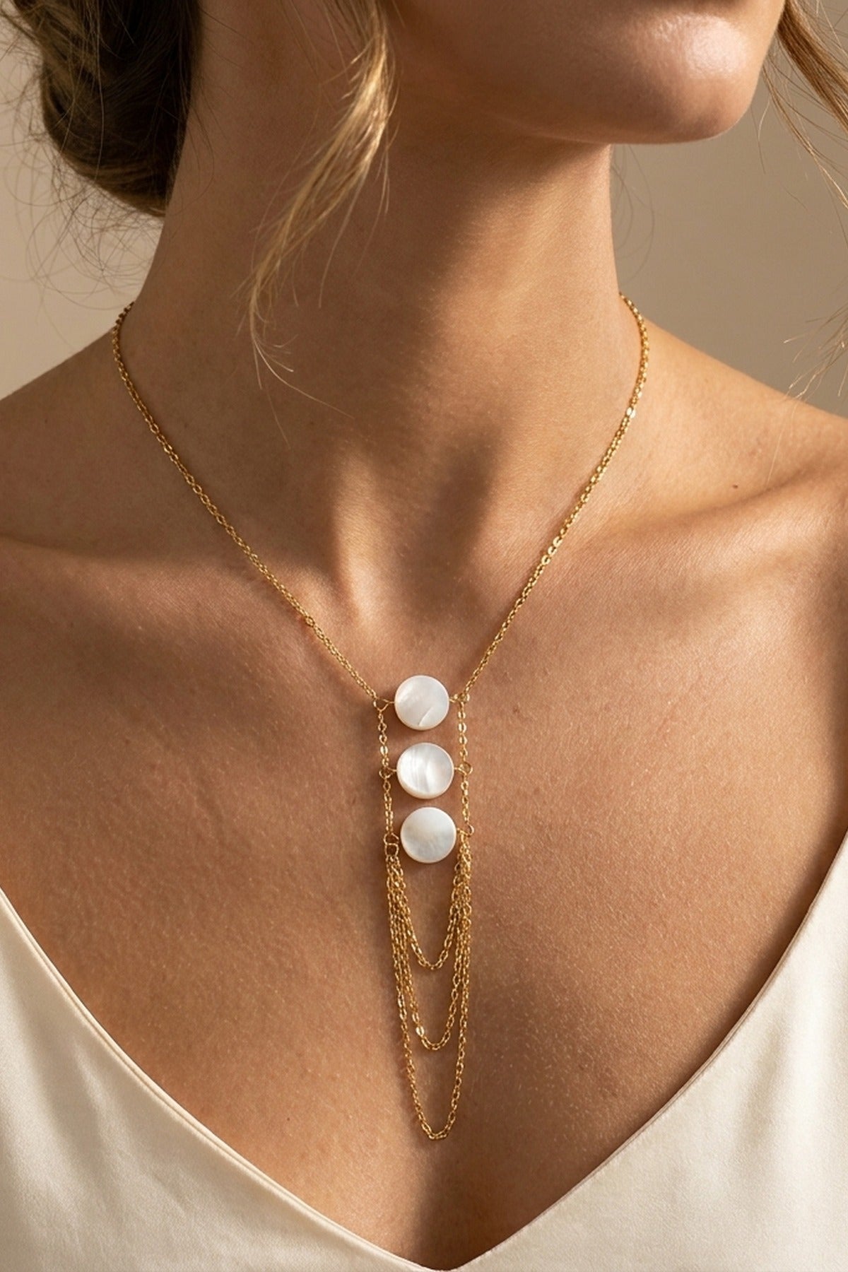 gold Eleni Gold Tone Layered Necklace