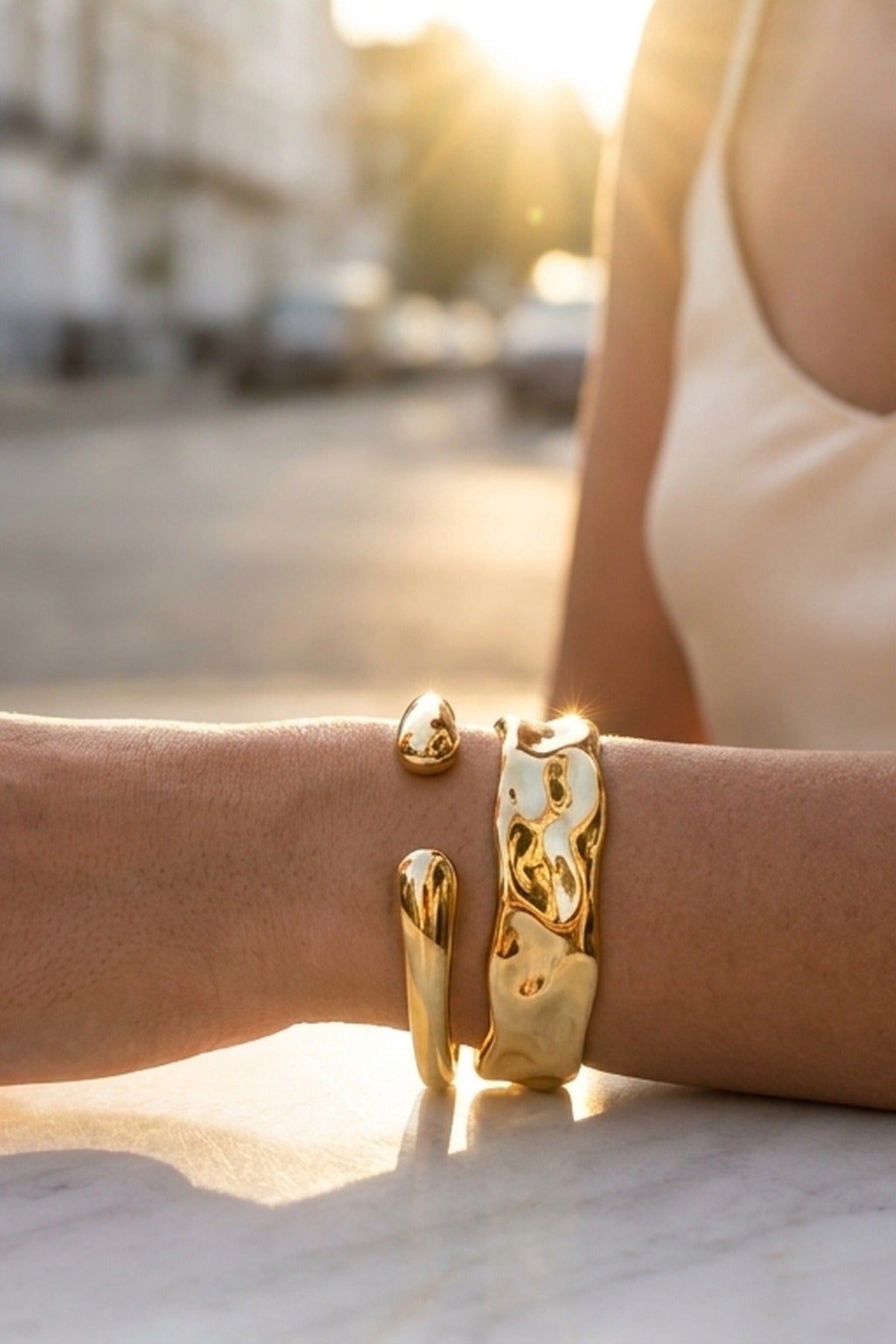 Gold Eugenia Set Of Two Gold Tone
