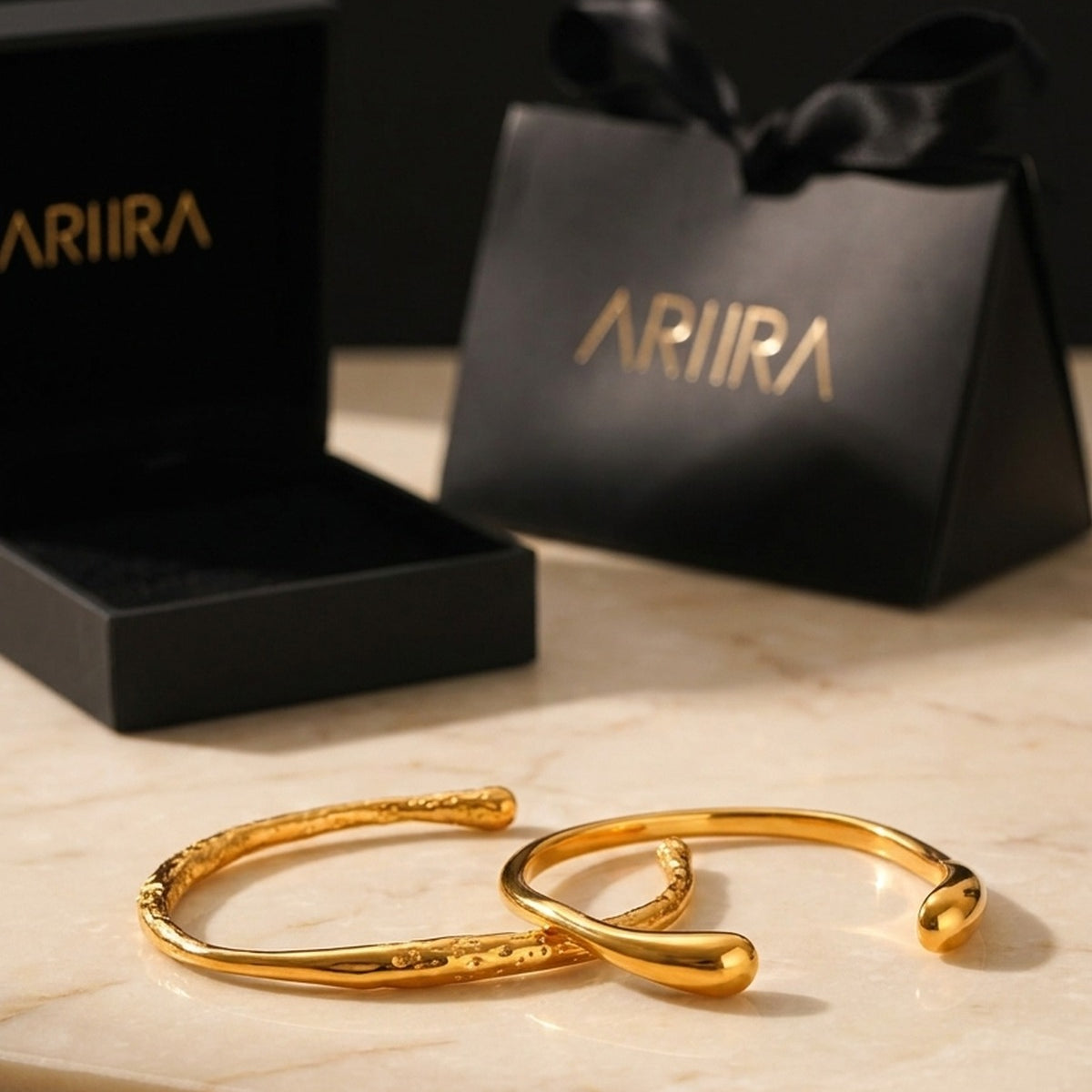 Gold Eugenia Set Of Two Gold Tone