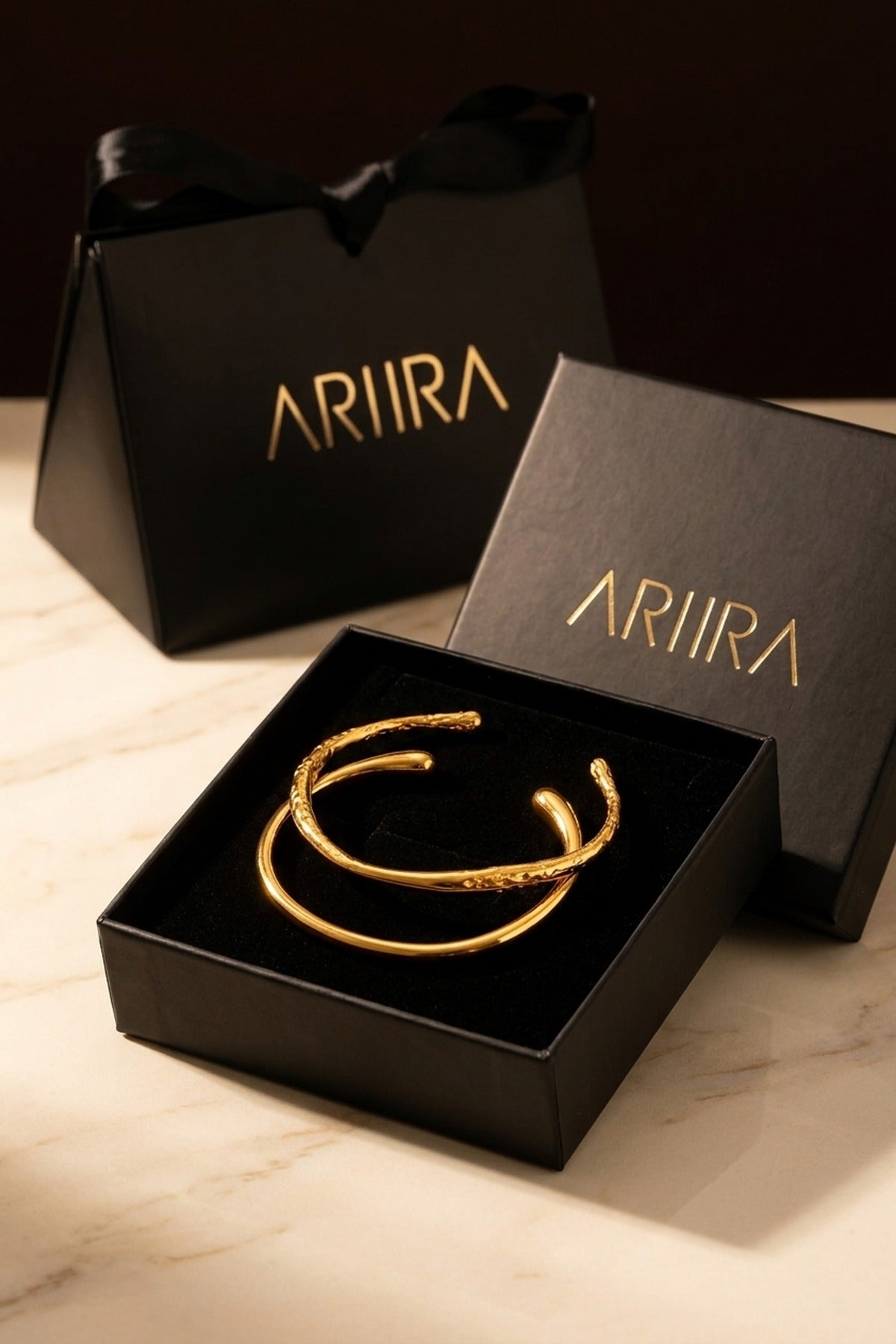 Gold Eugenia Set Of Two Gold Tone