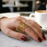 gold Avalon Gold Tone Geometric Multi Layer