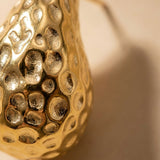 Gold Marigold Hammered Gold Tone Teardrop Studs