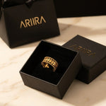 Gold Meadow Gold Tone Open Leaf Band