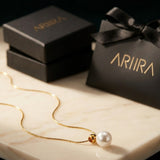 Gold Oona Gold Tone Single Pearl Pendant