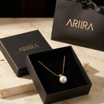 Gold Oona Gold Tone Single Pearl Pendant