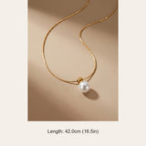 Gold Oona Gold Tone Single Pearl Pendant