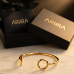 Gold Ottilie Geometric Toggle Cuff Bracelet