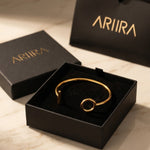 Gold Ottilie Geometric Toggle Cuff Bracelet
