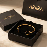 Gold Ottilie Geometric Toggle Cuff Bracelet